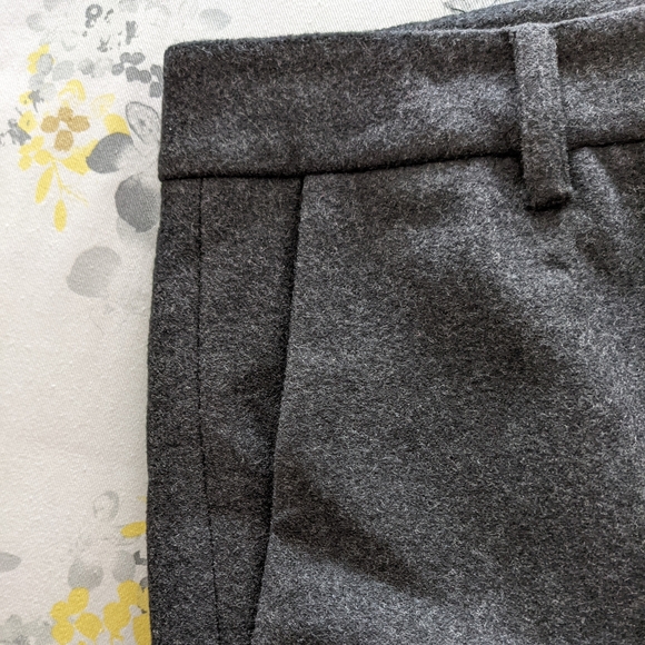 PRADA | charcoal grey wool lined trousers with pockets and ankle zipper detail - Picture 11 of 16